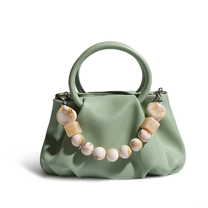 Luxury Pearl Tote for Women Soft Leather Ruched Shoulder Crossbody Bag Ladies Casual Dumplings Bags Vintage Designer Shopper Bag
Luxury Pearl Tote for Women Soft Leather Ruched Shoulder Crossbody Bag Ladies Casual Dumplings Bags Vintage Designer Shopper Bag
