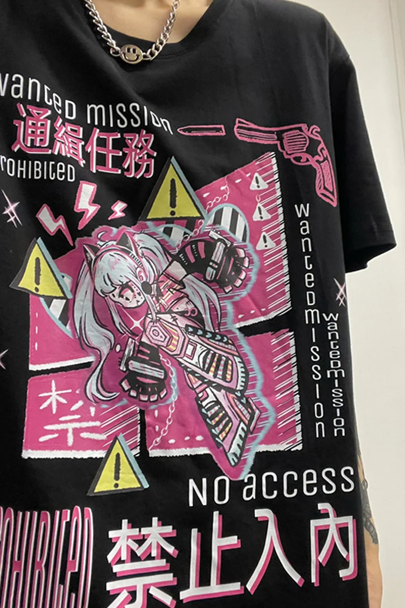 ACG Animation Print T-shirts Women Japanese Style Harajuku White Black Short Sleeve T-shirt For Women Summer 2021 New
ACG Animation Print T-shirts Women Japanese Style Harajuku White Black Short Sleeve T-shirt For Women Summer 2021 New