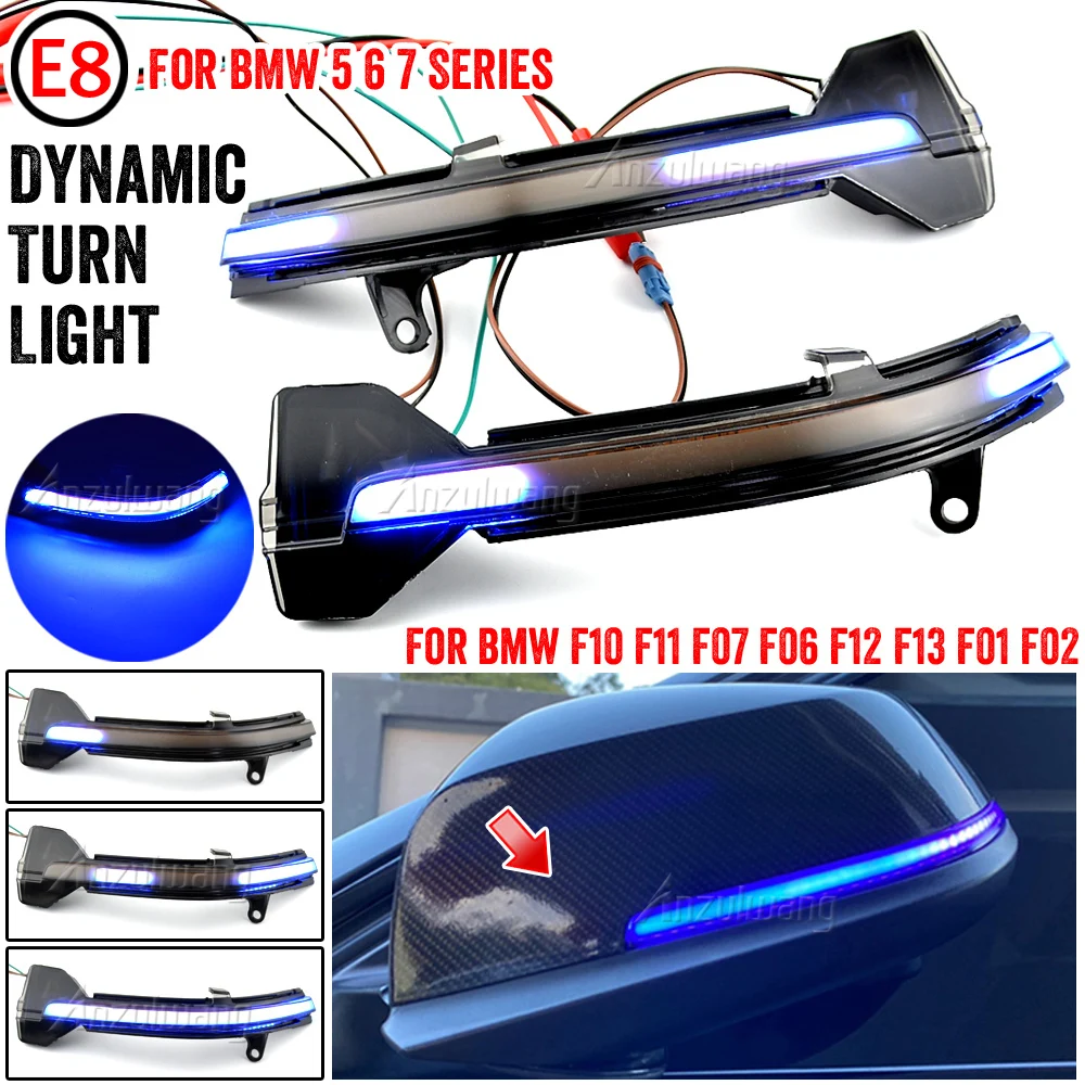 For BMW 5 6 7 Series F10 F11 F07 F06 F12 F13 F01 Dynamic Turn Signal LED Rearview Mirror Indicator Blinker Sequential Light
For BMW 5 6 7 Series F10 F11 F07 F06 F12 F13 F01 Dynamic Turn Signal LED Rearview Mirror Indicator Blinker Sequential Light