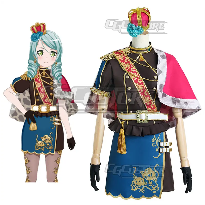 Аниме челка мечта! Костюм для косплея Hikawa Sayo Roselia Рождество Хэллоуин бесплатная