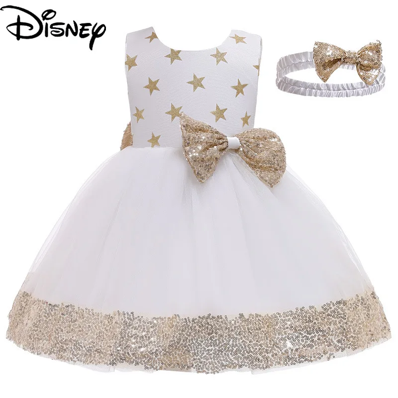 Original Disney Princess Lace Dress Headdress Bowknot Star Sequined Dress Flower Girl Ball Gown for Babies Kids Fashion Dress
Original Disney Princess Lace Dress Headdress Bowknot Star Sequined Dress Flower Girl Ball Gown for Babies Kids Fashion Dress