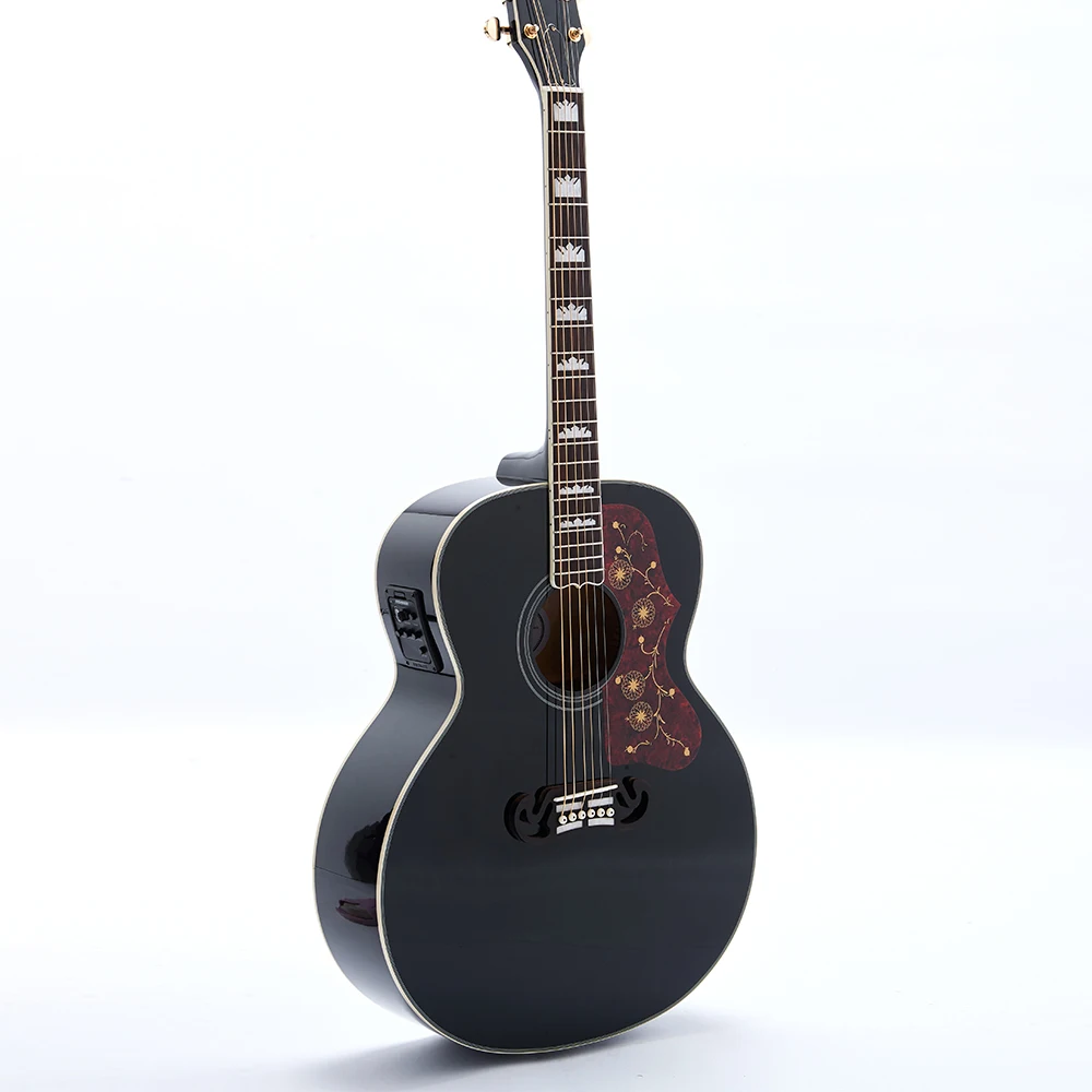43in 6 Strings J200C Electric Acoustic Guitar Fishman 101 Solid Spruce Top Grover Tuner Black
43in 6 Strings J200C Electric Acoustic Guitar Fishman 101 Solid Spruce Top Grover Tuner Black