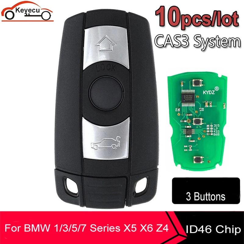 KEYECU 10x KYDZ Car Remote Smart Key 315/433/ 868MHz for BMW 1/3/5/7 Series CAS3 X5 X6 Z4 Car Keyless Control Transmitter Chip
KEYECU 10x KYDZ Car Remote Smart Key 315/433/ 868MHz for BMW 1/3/5/7 Series CAS3 X5 X6 Z4 Car Keyless Control Transmitter Chip
