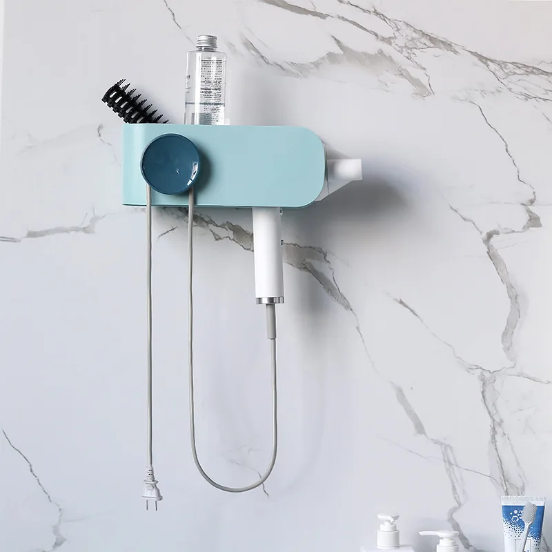 Wall Mounted Hair Dryer Storage Rack Holder Bathroom Organizer ABS Hair Blower Rack Wall Shelf bathroom accessories 
Wall Mounted Hair Dryer Storage Rack Holder Bathroom Organizer ABS Hair Blower Rack Wall Shelf bathroom accessories
