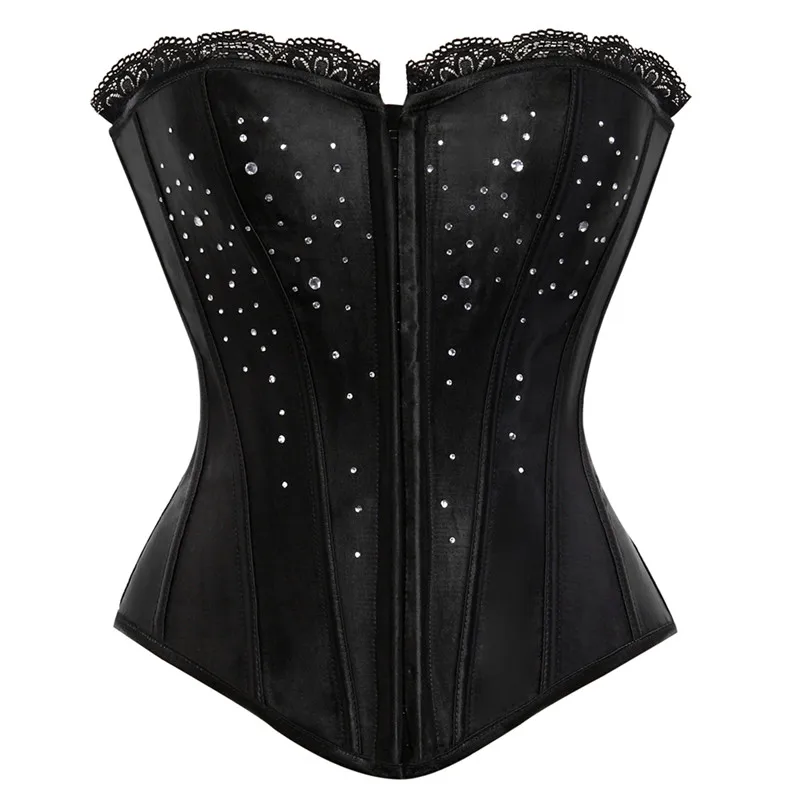 S-6XLSexy Black Rhinestone Corset Bustier Plus Size Burlesque Fajas Lace Up Corset Vintage Overbust Korsett Lingerie
S-6XLSexy Black Rhinestone Corset Bustier Plus Size Burlesque Fajas Lace Up Corset Vintage Overbust Korsett Lingerie