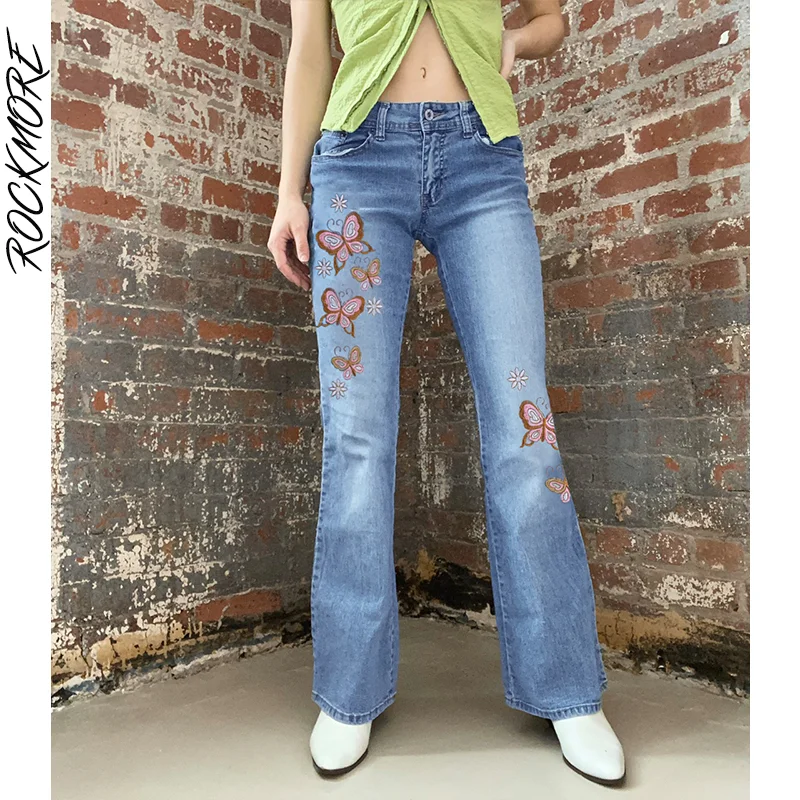 Rockmore Casual Low Waist Jeans Women Butterfly Embroidery Straight Jean Pants y2k Slim Cargo Denim Trousers Capris Korean 2021
Rockmore Casual Low Waist Jeans Women Butterfly Embroidery Straight Jean Pants y2k Slim Cargo Denim Trousers Capris Korean 2021