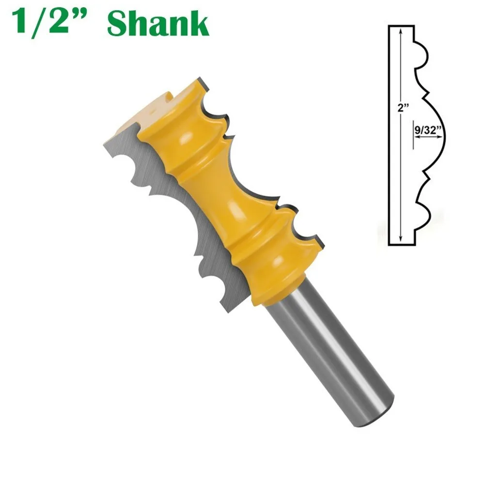 Large Elaborate Chair Rail Molding Router Bit Woodworking Cutter Tools 1/2inch Shank Line Tenon Cutter Woodworking Tool
Large Elaborate Chair Rail Molding Router Bit Woodworking Cutter Tools 1/2inch Shank Line Tenon Cutter Woodworking Tool