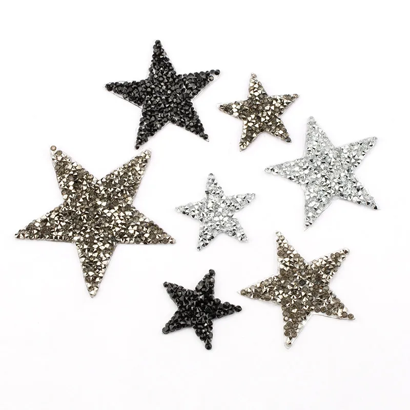 4/6/8cm Hotfix Jet Hematite Star Rhinestone Mixed Embroidered Iron On Patch For Clothing Badge Paste For Clothes Bag Pant Shoes
4/6/8cm Hotfix Jet Hematite Star Rhinestone Mixed Embroidered Iron On Patch For Clothing Badge Paste For Clothes Bag Pant Shoes
