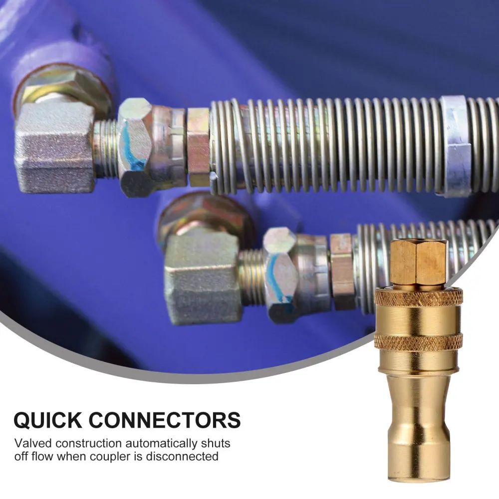 Quick Connector High Pressure Coupler Brass Pipe Fitting Connector Joint Adapter
Quick Connector High Pressure Coupler Brass Pipe Fitting Connector Joint Adapter