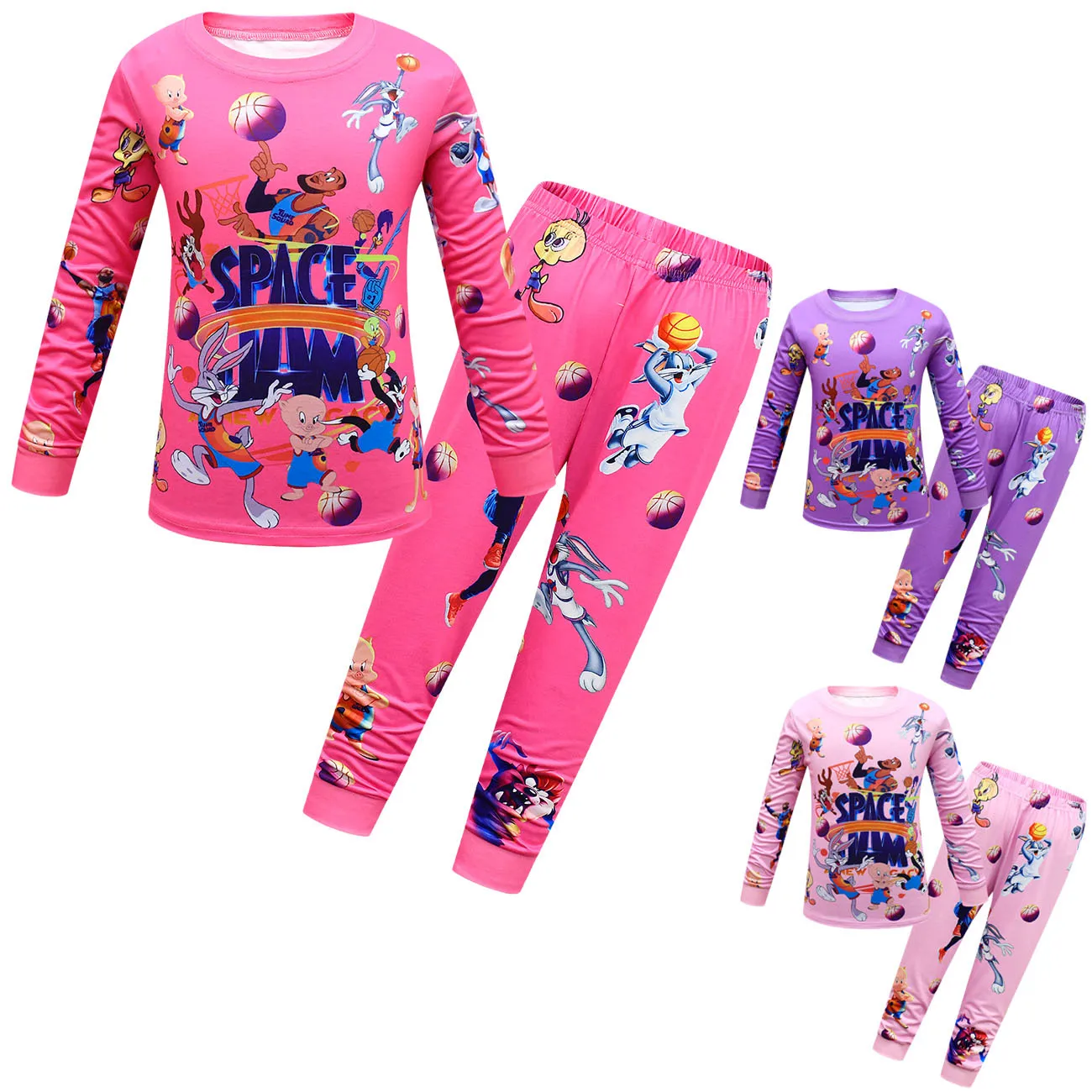 Kids Space Jam2 Homewear Spring Autumn Long Sleeve T-shirt Pants Clothes Set Children Pajamas Halloween Carnival Party Outfits
Kids Space Jam2 Homewear Spring Autumn Long Sleeve T-shirt Pants Clothes Set Children Pajamas Halloween Carnival Party Outfits