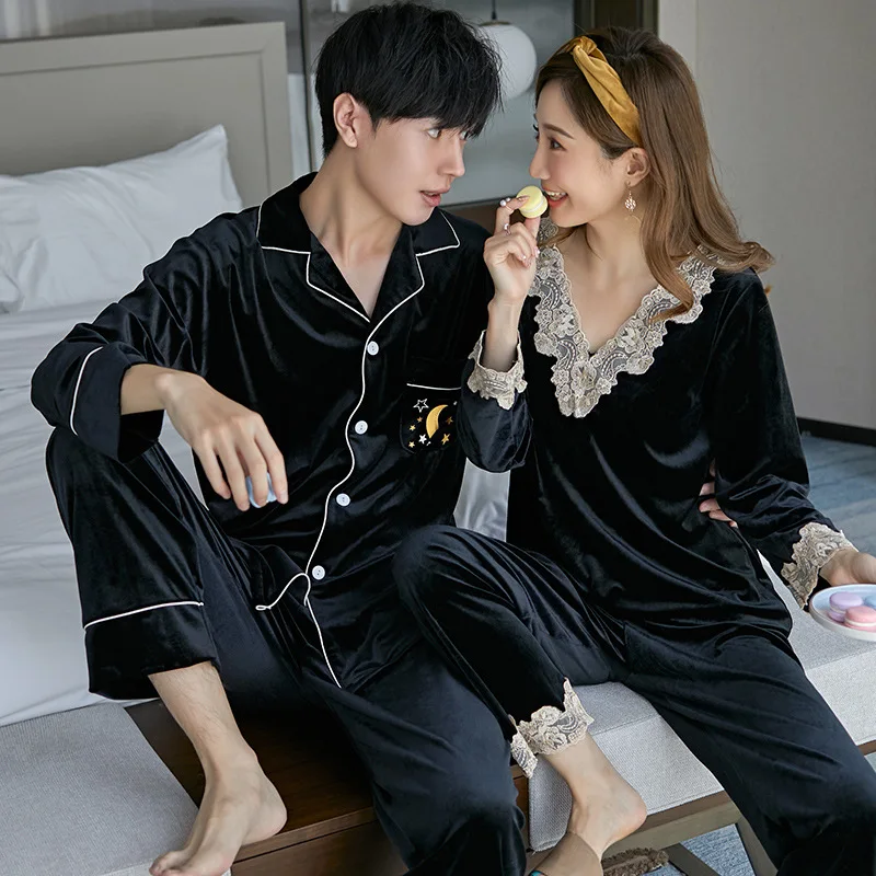 Autumn Winter Velvet Couple Pajamas Set Adult Lover Sleepwear Pajamas Clothes Sexy Couple Pyjamas For Family
Autumn Winter Velvet Couple Pajamas Set Adult Lover Sleepwear Pajamas Clothes Sexy Couple Pyjamas For Family