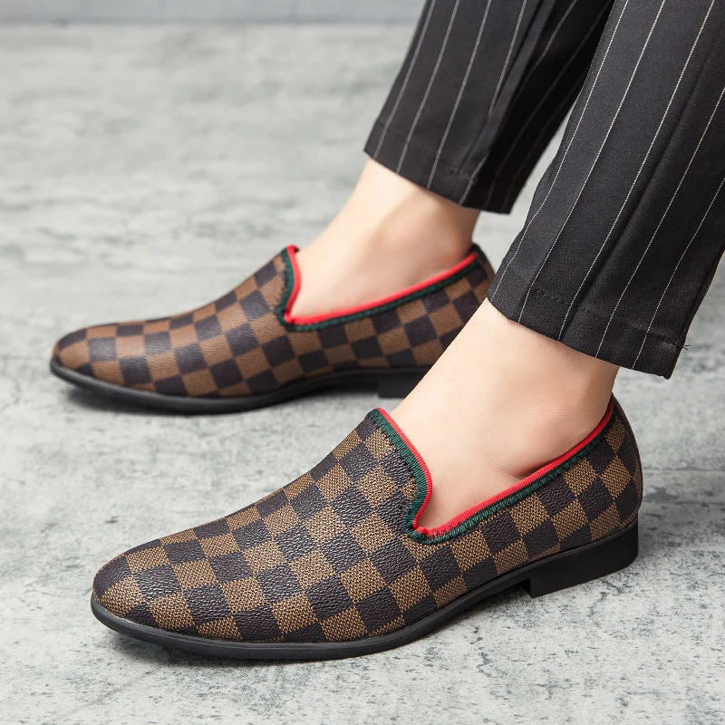Men's Leather Shoes Tassel Lattice Printed Business Classic Suits Peas Shoes Lazy Slip-on Italian Trend Casual Loafers Shoes
Men's Leather Shoes Tassel Lattice Printed Business Classic Suits Peas Shoes Lazy Slip-on Italian Trend Casual Loafers Shoes