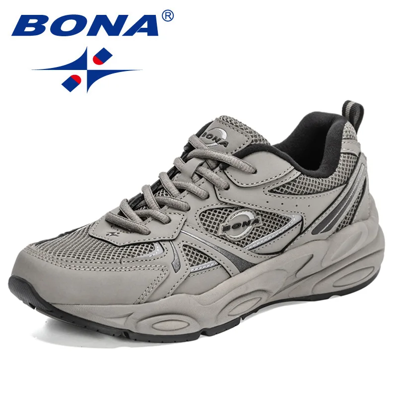 

BONA 2022 New Designers Classics Running Jogging Shoes Men Outdoor Sport Fashion Comfortable Platform Shoes Man Tenis Footwear