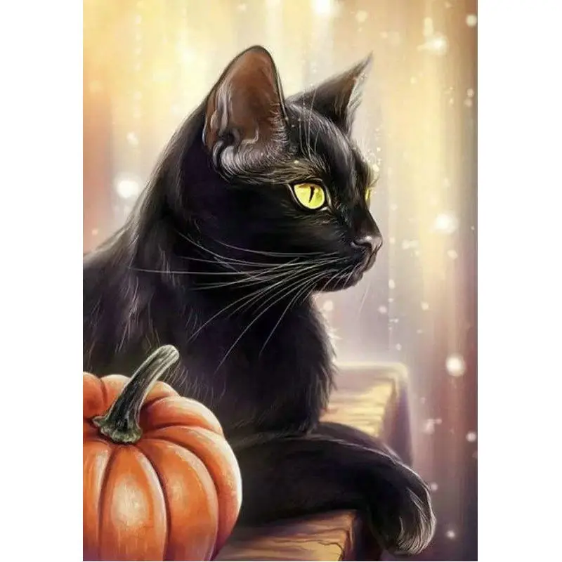 Full Diamond Embroidery Black cat Diy 5d Diamond Painting Cross Stitch Square Rhinestones Painting Unfinished Hobby and Crafts
Full Diamond Embroidery Black cat Diy 5d Diamond Painting Cross Stitch Square Rhinestones Painting Unfinished Hobby and Crafts