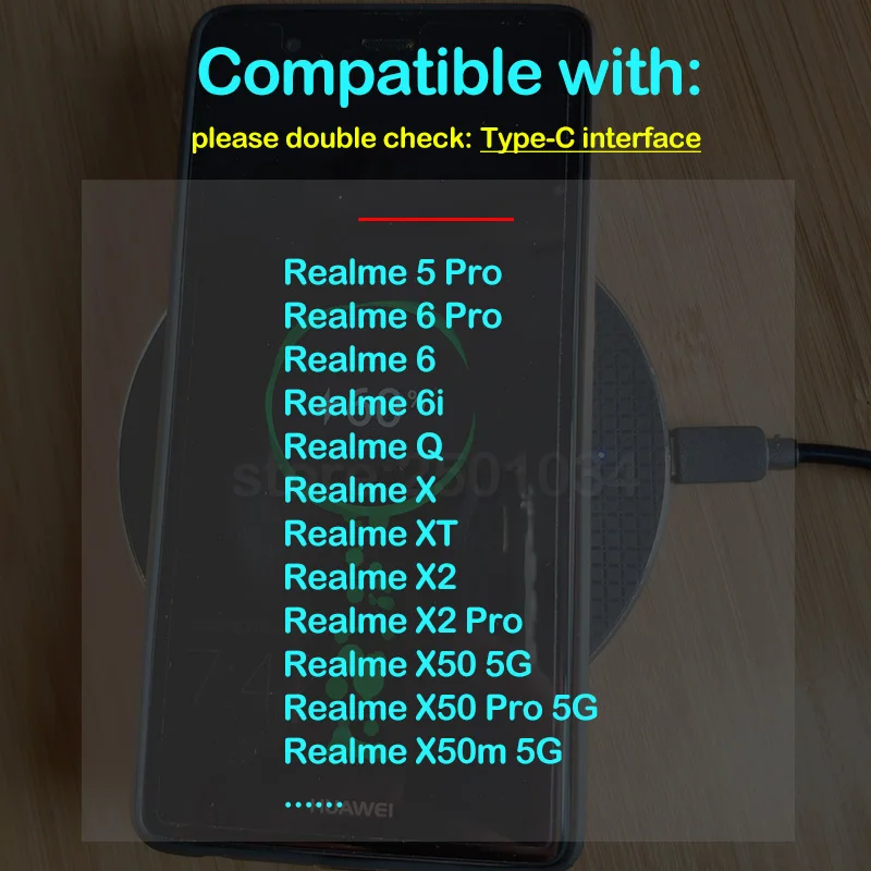 Qi Wireless Charging for Realme 6i 6 5 Pro XT X2 X50m X50 Pro 5G Wireless Charger+USB Type-C Charging Adapter Receiver
Qi Wireless Charging for Realme 6i 6 5 Pro XT X2 X50m X50 Pro 5G Wireless Charger+USB Type-C Charging Adapter Receiver