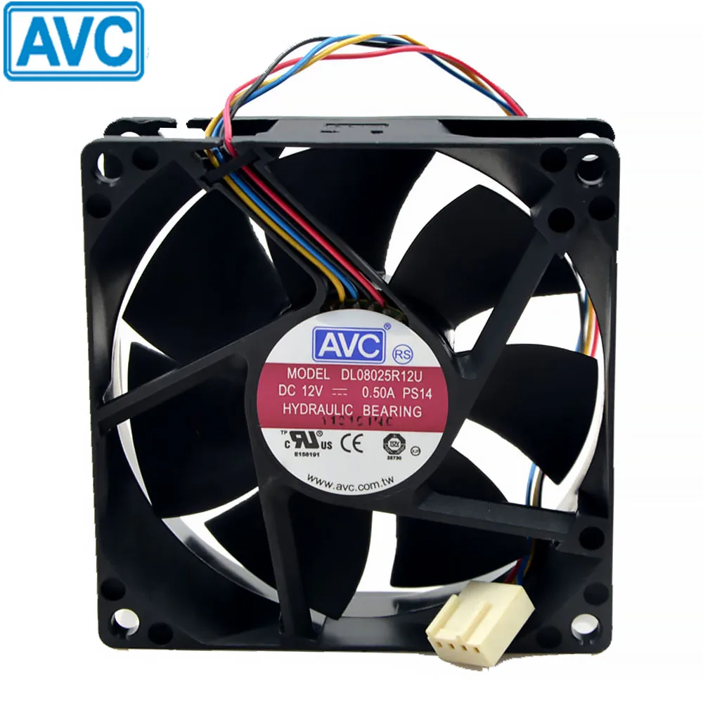 Для AVC 8025 вентилятор 80 мм x 80 мм x 25 мм DL08025R12U гидравлический подшипник ШИМ кулер вентилятор охлаждения 12V 0.50A 4 провода 4Pin разъем
Для AVC 8025 вентилятор 80 мм x 80 мм x 25 мм DL08025R12U гидравлический подшипник ШИМ кулер вентилятор охлаждения 12V 0.50A 4 провода 4Pin разъем