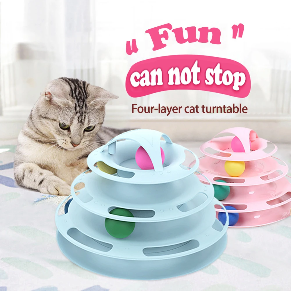 Intelligence Toy for Cat Funny Cat Tower Puzzle Candy Color Grind Claws Amusement Ball Training Amusement Plate
Intelligence Toy for Cat Funny Cat Tower Puzzle Candy Color Grind Claws Amusement Ball Training Amusement Plate