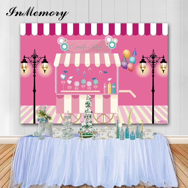 В памяти пончик магазин вечерние стены моноблок фон для девочек Baby Shower