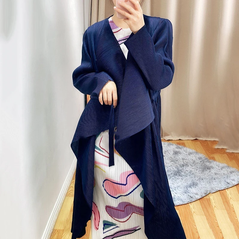 LANMREM women pleated clothes 2020 autumn New stretch trench coat long sleeve large lapel bandage mid-length cardigan coat YJ862
LANMREM women pleated clothes 2020 autumn New stretch trench coat long sleeve large lapel bandage mid-length cardigan coat YJ862