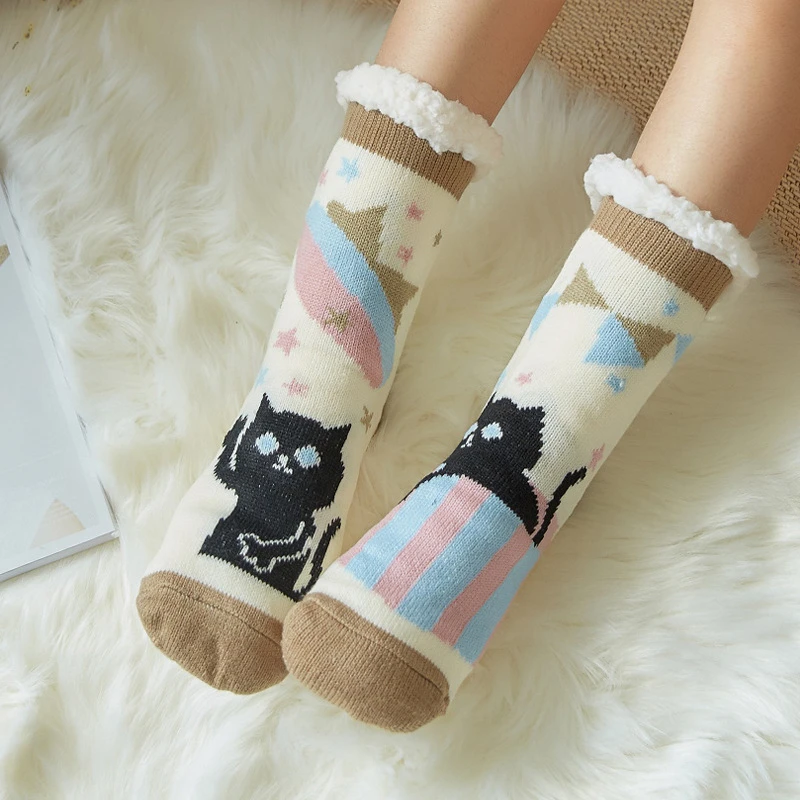 Winter Thicken Socks Female Funny Cartoon Socks Cute Cat Series New Year Socks Best Christmas Gifts Warm Non-slip Soft Socks2021
Winter Thicken Socks Female Funny Cartoon Socks Cute Cat Series New Year Socks Best Christmas Gifts Warm Non-slip Soft Socks2021