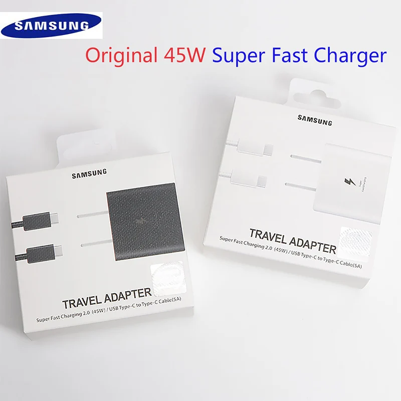 Original Samsung S20 Ultra 45W Surper Fast Charger PD Quick Charge Adapter Type c For Galaxy S20 Plus Note 10+ A90 A80 Tab S7+
Original Samsung S20 Ultra 45W Surper Fast Charger PD Quick Charge Adapter Type c For Galaxy S20 Plus Note 10+ A90 A80 Tab S7+