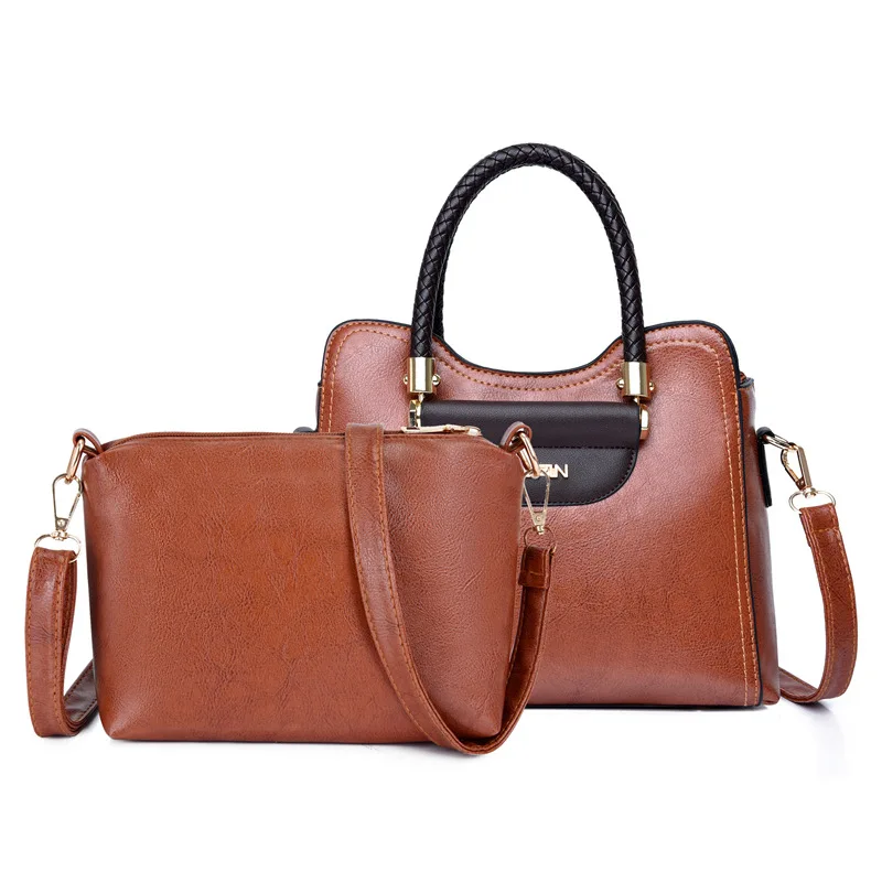 Composite Bag 2020 New Summer Women's Shoulders Bag Messenger Bag Simple Atmosphere Portable Different Size Bags Two-Piece Set
Composite Bag 2020 New Summer Women's Shoulders Bag Messenger Bag Simple Atmosphere Portable Different Size Bags Two-Piece Set