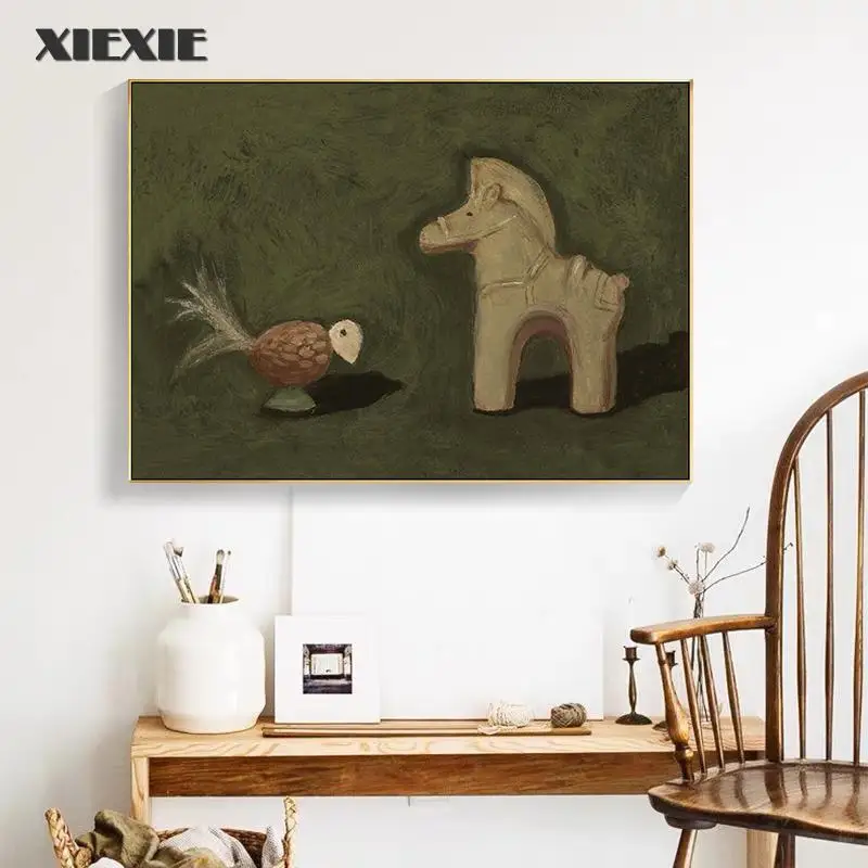 Nordic Abstract Trojan Bird Canvas Painting Wall Art Posters Prints Pictures for Living Room Kids' Bedroom Home Decor Unframed
Nordic Abstract Trojan Bird Canvas Painting Wall Art Posters Prints Pictures for Living Room Kids' Bedroom Home Decor Unframed