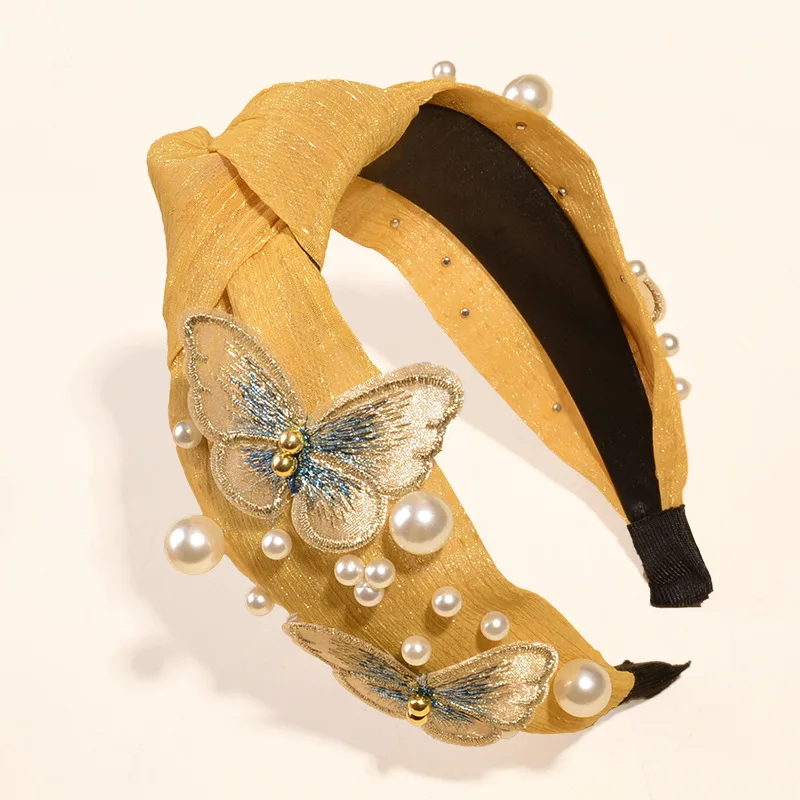 Summer New Hair Hoop Fashion Yellow Green Butterfly Pearl Headdress Multifunctional Practical Face Wash Make-up Yoga Hair Bundle
Summer New Hair Hoop Fashion Yellow Green Butterfly Pearl Headdress Multifunctional Practical Face Wash Make-up Yoga Hair Bundle