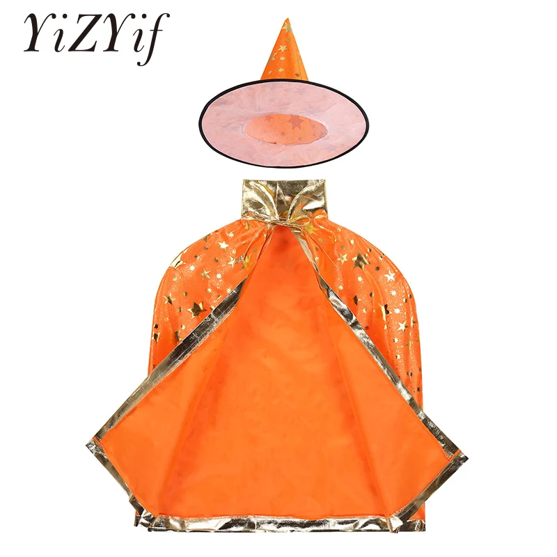 Kids Halloween Costume Wizard Girls Witch Cape Hat Cloak Cosplay Costume Christmas Party Children Witch Wizard Cloak Cape
Kids Halloween Costume Wizard Girls Witch Cape Hat Cloak Cosplay Costume Christmas Party Children Witch Wizard Cloak Cape