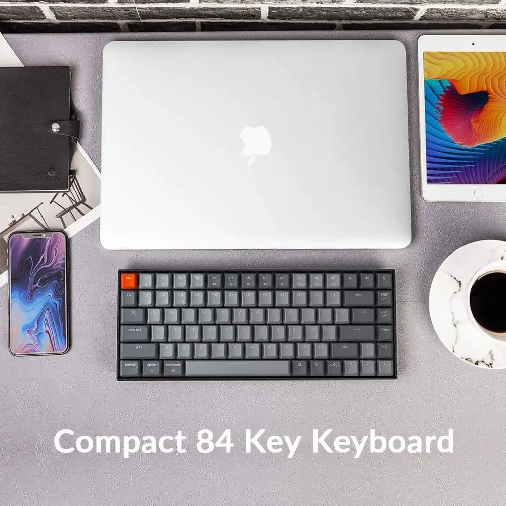 Keychron K2 A V2 Bluetooth Mechanical Keyboard w/ Gateron Red Switch/White LED Backlit 84 Key Wireless Keyboard for Mac Windows
Keychron K2 A V2 Bluetooth Mechanical Keyboard w/ Gateron Red Switch/White LED Backlit 84 Key Wireless Keyboard for Mac Windows