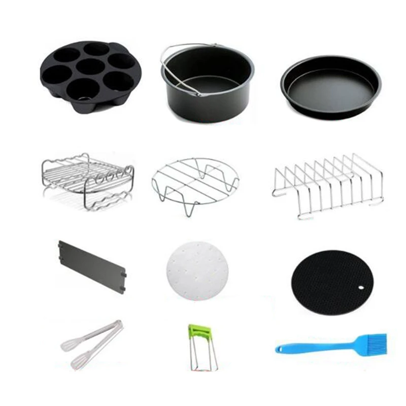 Air Fryer Accessories 8 Inch Fit for Airfryer 5.2-8QT Baking Basket Pizza Plate Grill Pot Kitchen Cooking Tool for Party
Air Fryer Accessories 8 Inch Fit for Airfryer 5.2-8QT Baking Basket Pizza Plate Grill Pot Kitchen Cooking Tool for Party