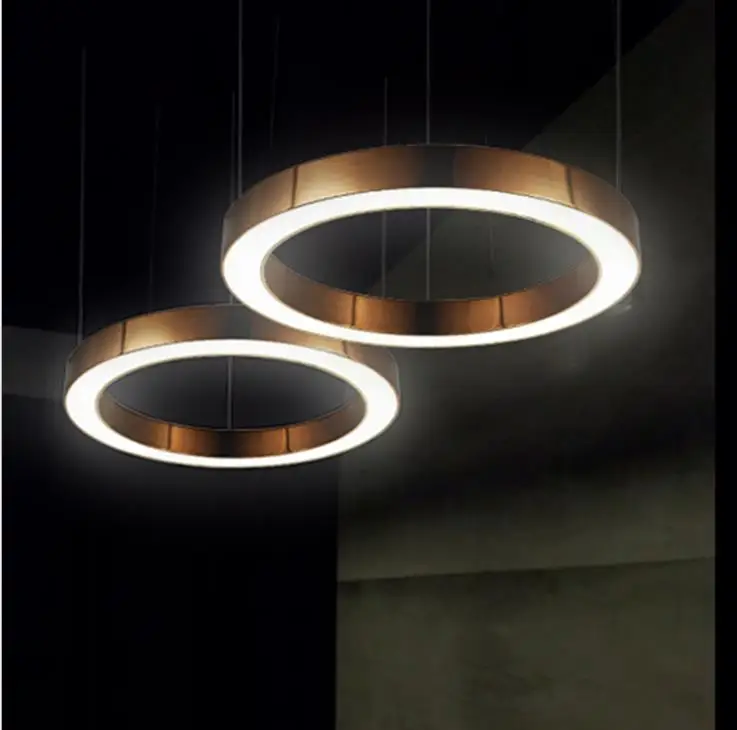Office Restaurant Hotel LED ring round chandelier ring combination creative Chandelier 
Office Restaurant Hotel LED ring round chandelier ring combination creative Chandelier