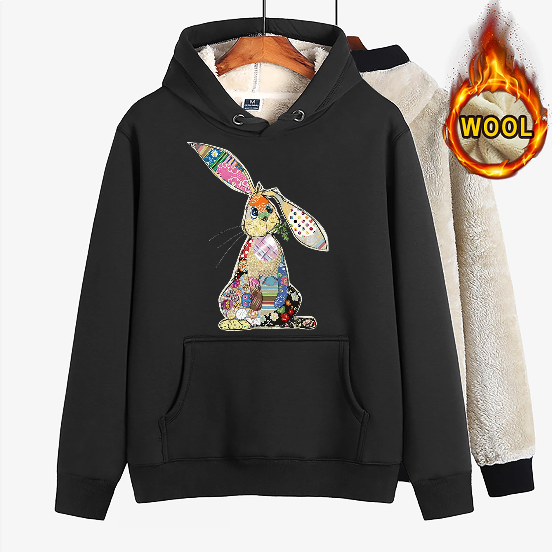Personality Cute Rabbit Leisure Print Hoodie Warm Wool Loose Sport Long Sleeve Pullover Harajuku Hip Hop Women Men Sweatshirt
Personality Cute Rabbit Leisure Print Hoodie Warm Wool Loose Sport Long Sleeve Pullover Harajuku Hip Hop Women Men Sweatshirt