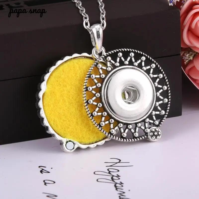 New Vintage Snap Jewelry Perfume Aromatherapy Lockets Aroma Diffuser Pendant Necklace Fit 20mm 18mm Snap Button Jewelry DIY gift
New Vintage Snap Jewelry Perfume Aromatherapy Lockets Aroma Diffuser Pendant Necklace Fit 20mm 18mm Snap Button Jewelry DIY gift