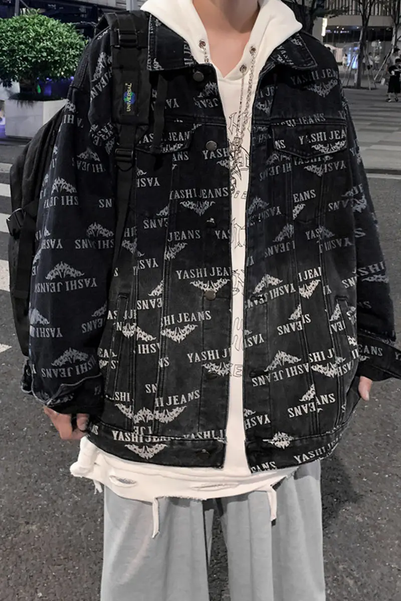 2020 Spring And Autumn New Youth Fashion Personality Full-body Printing Korean Denim Jacket Fashion Casual Single-breasted Top
2020 Spring And Autumn New Youth Fashion Personality Full-body Printing Korean Denim Jacket Fashion Casual Single-breasted Top