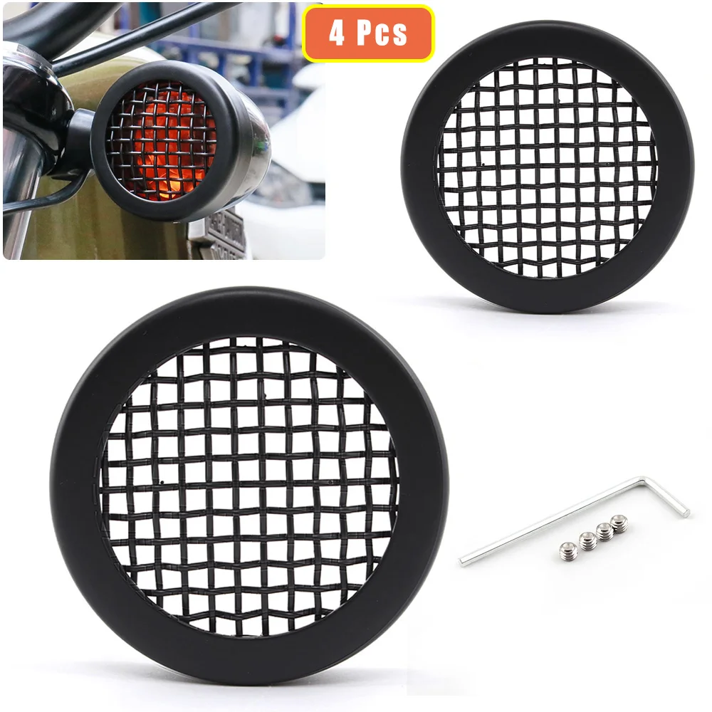 Motorcycle Black Metal Protector Indicator Blinker Grill Trim Cover Cap For Harley Sportster XL 883 1200 24 48 For Classic 500
Motorcycle Black Metal Protector Indicator Blinker Grill Trim Cover Cap For Harley Sportster XL 883 1200 24 48 For Classic 500