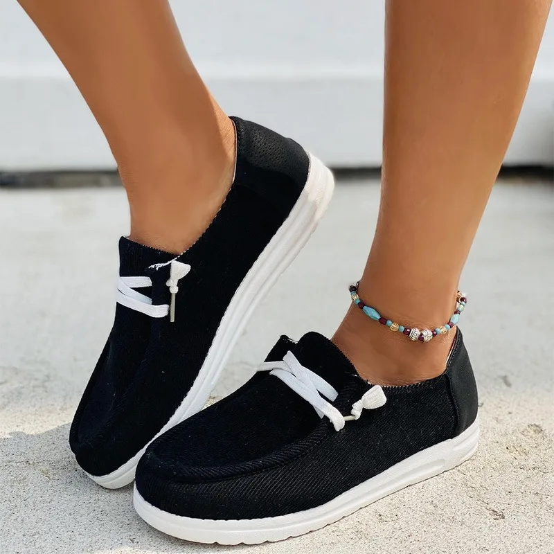 Canvas Shoes Women Lace Up Sneakers 2021 Summer Ladies Loafers Soft Breathable Casual Shoes Solid Female Flat Shoes Plus Size
Canvas Shoes Women Lace Up Sneakers 2021 Summer Ladies Loafers Soft Breathable Casual Shoes Solid Female Flat Shoes Plus Size