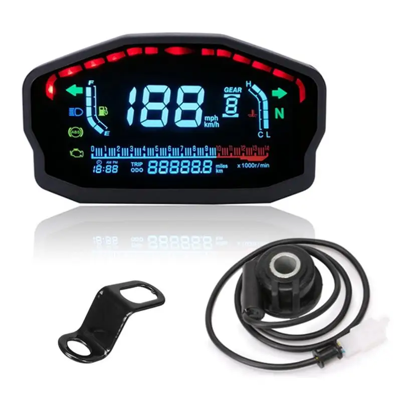 Motorcycle LCD Speedometer Waterproof Digital Odometer With LED Backlight For 12V Motorbike Car / Boat / ATV / UTV / Caravans
Motorcycle LCD Speedometer Waterproof Digital Odometer With LED Backlight For 12V Motorbike Car / Boat / ATV / UTV / Caravans
