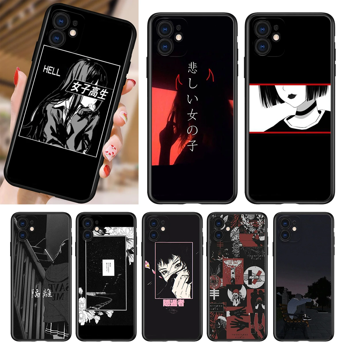 Phone Case For Apple iPhone 13 12 11 SE XS XR X 7 8 6 5 S mini Plus Pro MAX 2020 Japanese anime cartoon girl Black Soft Cover
Phone Case For Apple iPhone 13 12 11 SE XS XR X 7 8 6 5 S mini Plus Pro MAX 2020 Japanese anime cartoon girl Black Soft Cover