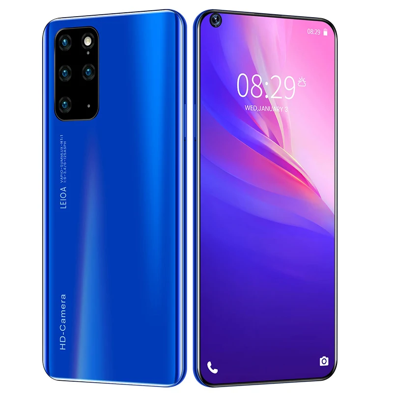 2020 New S20+Pro 7.2 Inch System HD 2320x1080 Android 10 System 8 256G Fingerprint Unlocking Facial Recognition 4G 5G Network
2020 New S20+Pro 7.2 Inch System HD 2320x1080 Android 10 System 8 256G Fingerprint Unlocking Facial Recognition 4G 5G Network