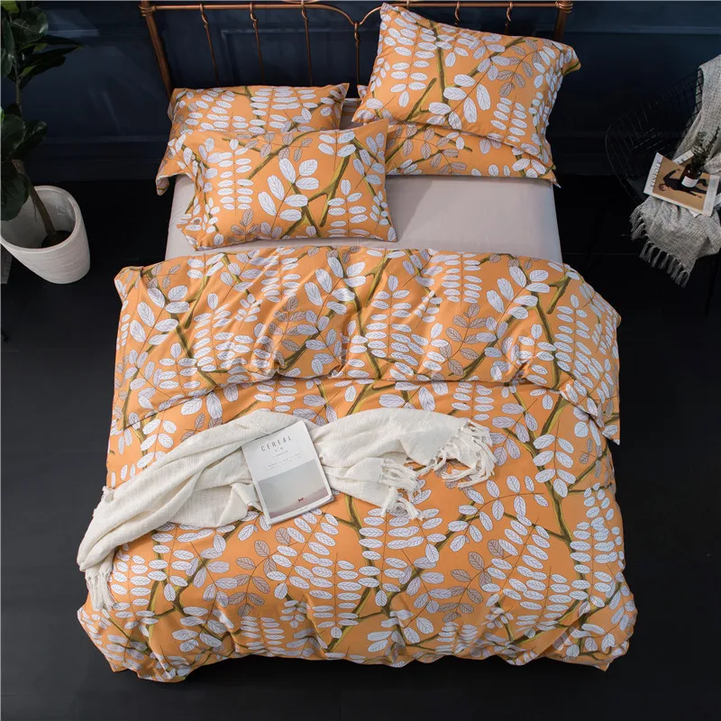 Egyptian cotton king queen duvet cover set leaf print boheimia modern Bedding set blue white green Bed sheet set pillowcase 36 
Egyptian cotton king queen duvet cover set leaf print boheimia modern Bedding set blue white green Bed sheet set pillowcase 36