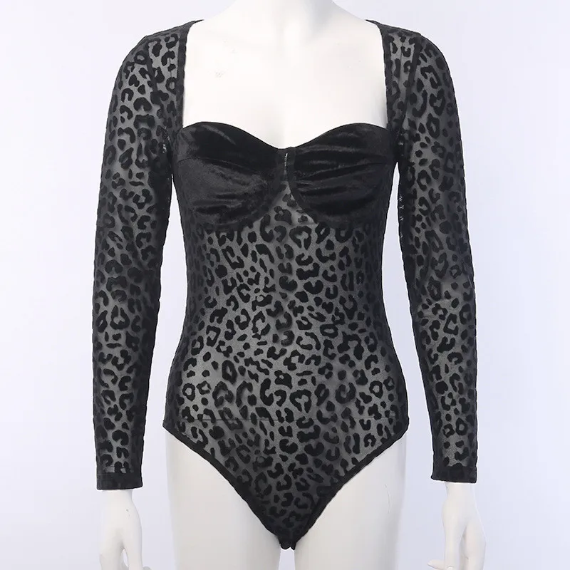 SEASONS Long Sleeve Leopard Mesh see-through Patchwork Sexy Bodysuit Autumn Women Fashion Streetwear Club Outfits ASJU80494
SEASONS Long Sleeve Leopard Mesh see-through Patchwork Sexy Bodysuit Autumn Women Fashion Streetwear Club Outfits ASJU80494