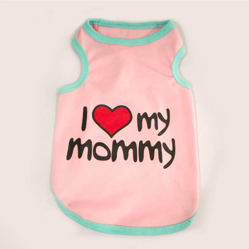2021 New Fashion Lovely Mom Dad Pet Dog Clothes Summer Puppy T Shirt Vest for Small Dogs Pug Shirts Dog Clothing Pets Supply
2021 New Fashion Lovely Mom Dad Pet Dog Clothes Summer Puppy T Shirt Vest for Small Dogs Pug Shirts Dog Clothing Pets Supply