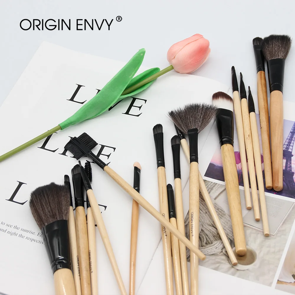 ORIGIN ENVY 18Pcs Log Color Log Brush Makeup Brush Tools Cosmetic Powder Eye Shadow Foundation Blush Makeup Brush Suit
ORIGIN ENVY 18Pcs Log Color Log Brush Makeup Brush Tools Cosmetic Powder Eye Shadow Foundation Blush Makeup Brush Suit