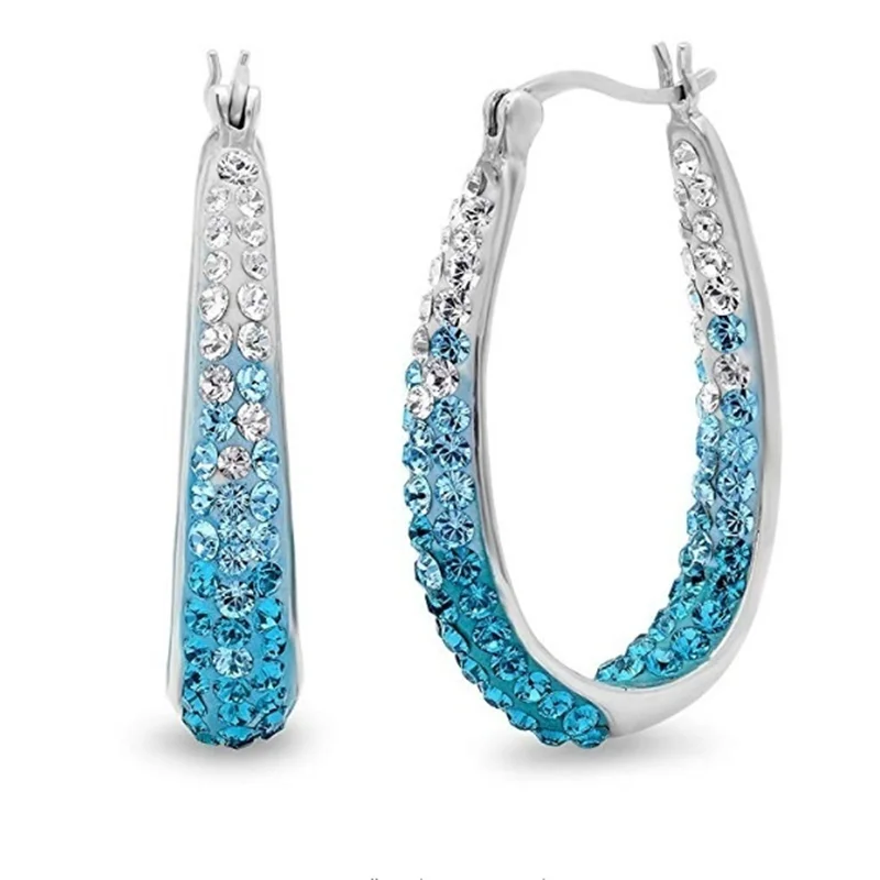 Popular Double Color Rhinestone Crystal Round Big Circle Hoop Earrings for Women Party Wedding Engagement Jewelry
Popular Double Color Rhinestone Crystal Round Big Circle Hoop Earrings for Women Party Wedding Engagement Jewelry