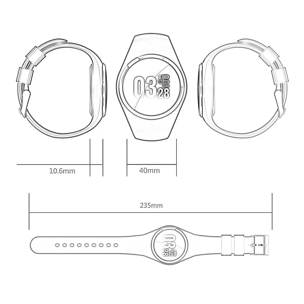 Q1 Smart Bracelet Measuring Heart Rate Pedometer Waterproof and Wear-resistant Sports Bracelet for Android Apple
Q1 Smart Bracelet Measuring Heart Rate Pedometer Waterproof and Wear-resistant Sports Bracelet for Android Apple