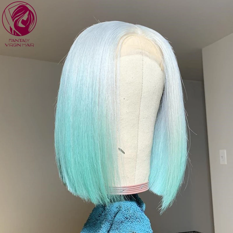 Парик Омбре на сетке спереди, светлые зеленые двухцветные парики из человеческих волос, короткие Обрезанные на сетке передние парики для же... 
Парик Омбре на сетке спереди, светлые зеленые двухцветные парики из человеческих волос, короткие Обрезанные на сетке передние парики для же...