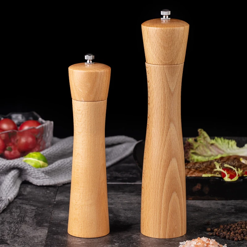 Salt and Pepper Mills, Beech Wood Pepper Mill with Strong Adjustable Ceramic Core Grinder 8" 10" - Kitchen Cookware
Salt and Pepper Mills, Beech Wood Pepper Mill with Strong Adjustable Ceramic Core Grinder 8" 10" - Kitchen Cookware