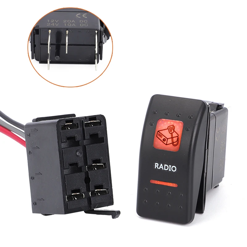 RADIO SWITCH WITH BACKING AMBER ORANGE FOR CAN AM MAVERICK X3 COMMANDER DEFENDERS CAN-AM ROCKER UTV 20A 12V
RADIO SWITCH WITH BACKING AMBER ORANGE FOR CAN AM MAVERICK X3 COMMANDER DEFENDERS CAN-AM ROCKER UTV 20A 12V