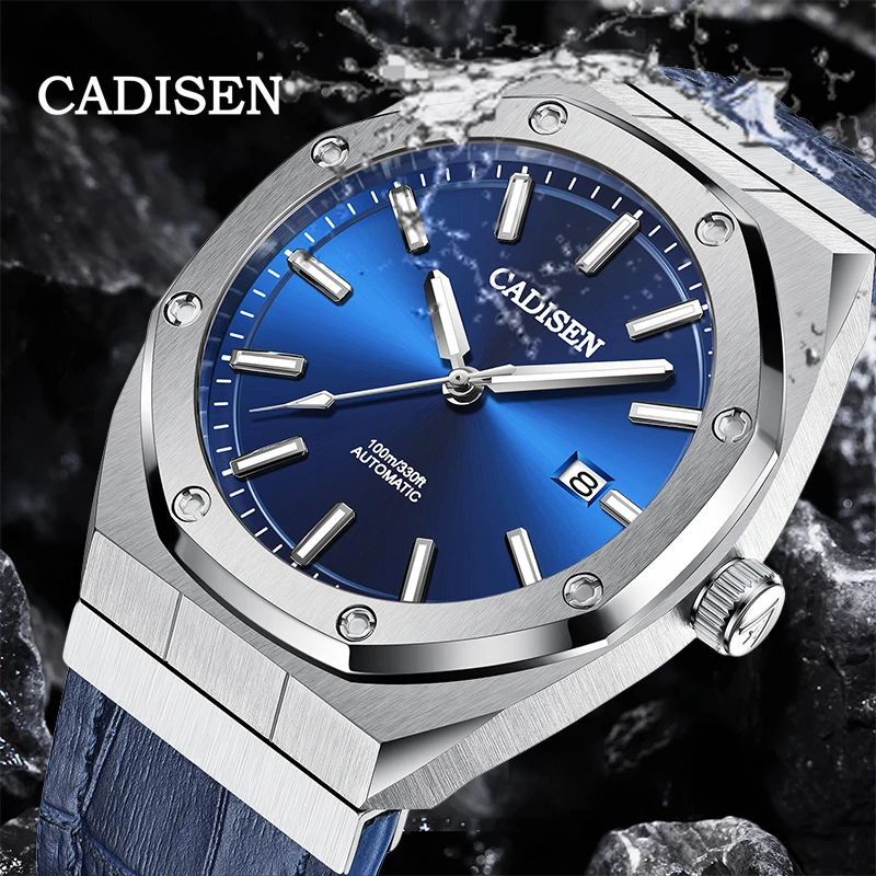 CADISEN Men's Watch NH35A Blue Mechanical Automatic Watch Fashion Sports Luminous Business 100M Waterproof Stainless Steel Case
CADISEN Men's Watch NH35A Blue Mechanical Automatic Watch Fashion Sports Luminous Business 100M Waterproof Stainless Steel Case